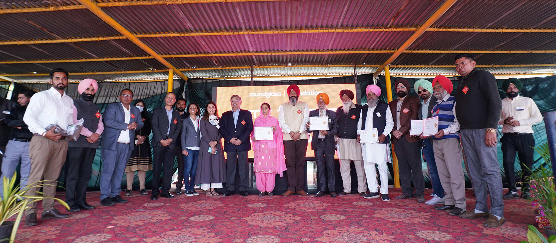 Another milestone: Roundglass Foundation sets up the 100th Waste Management Unit in rural Punjab