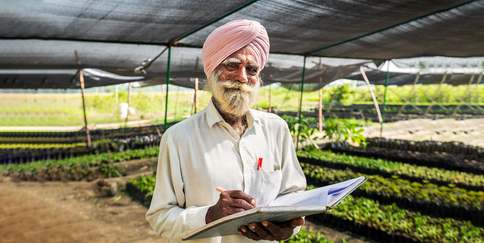 He takes care of 4 lakh plants every day.