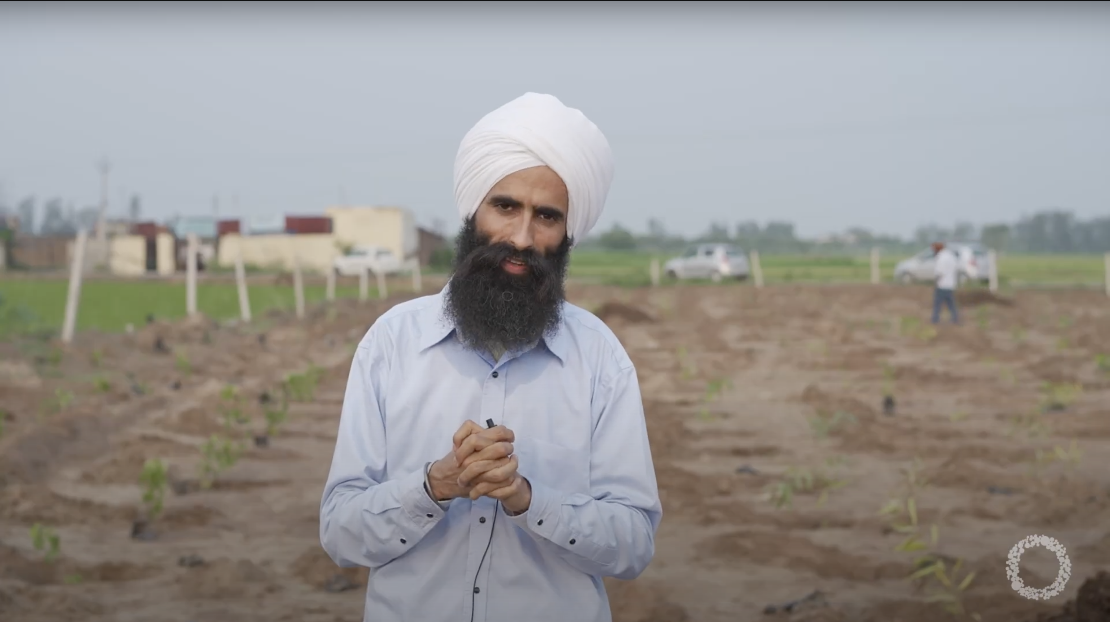 Kanwar Grewal in his mini forest - planted in 2020